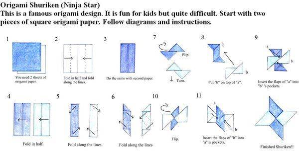 Как сделать сюрикен из бумаги: подробная пошаговая инструкция для детей и их родителей