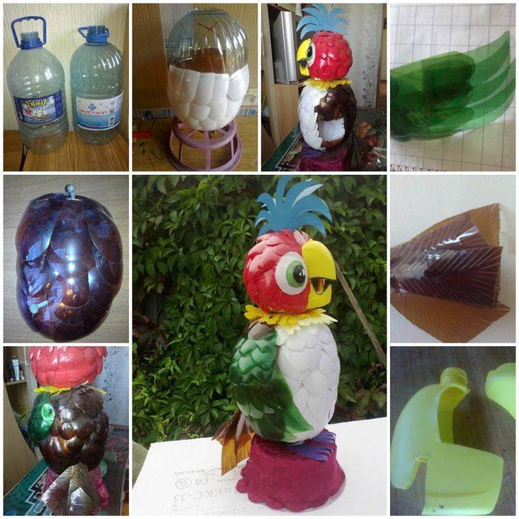 Изготовление поделок из пластиковых бутылок: кукла, пальма, домик и другие