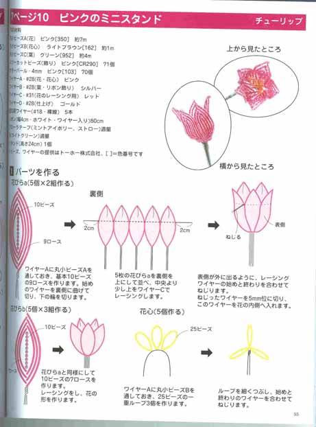 Тюльпаны из бисера: схема плетения и мастер-класс с пошаговыми фото