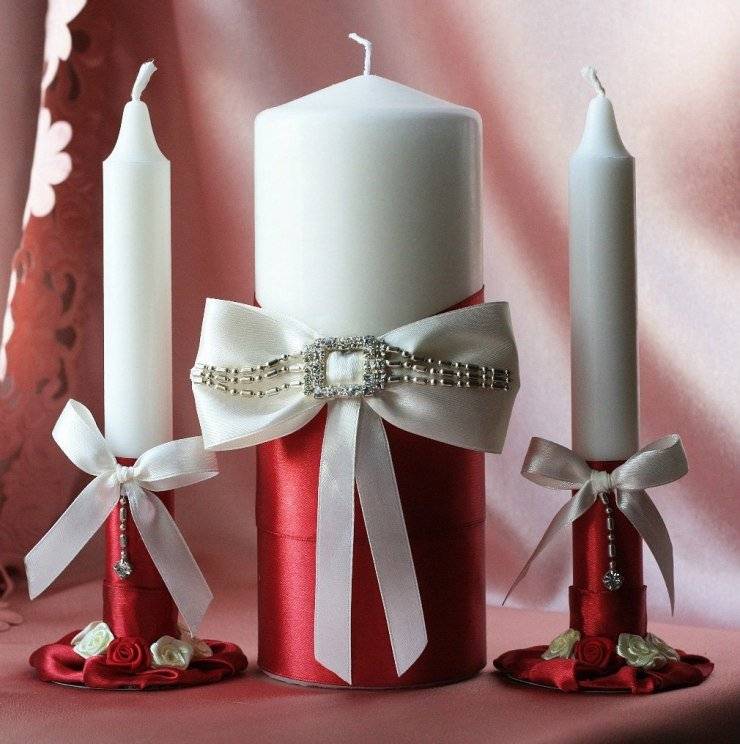 Свадебные свечи своими руками ⋆ страна рукоделия - вязание и вышивка своими руками