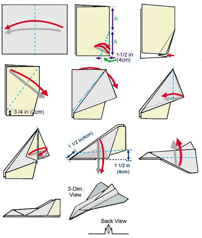 Как сделать самолет из бумаги: 10 лучших схем оригами, пошаговые инструкции (фото и видео)