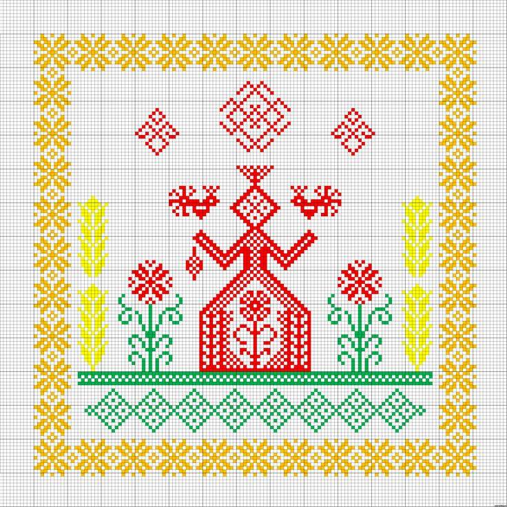 Вышивка славянских оберегов крестом со схемами: расскажем когда вышивать