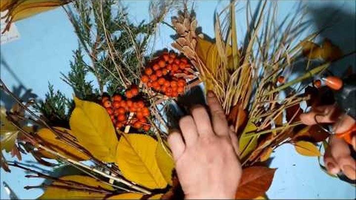 Экибана из листьев своими руками: фото и видео инструкции как сделать необычную композицию