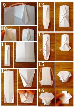 Как сделать рубашку из купюры с галстуком или без него