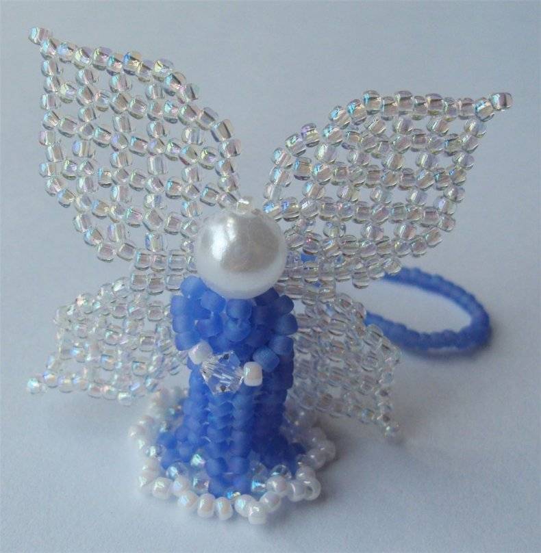 Ангел из бисера схема плетения крылатых поделок (фото) - умелица