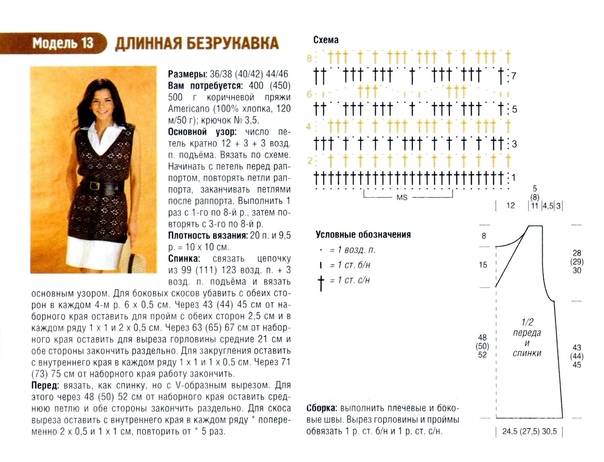 Ажурный жилет спицами: схемы с описанием для женщин - сайт о рукоделии