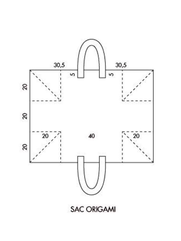 Чертеж для сумки