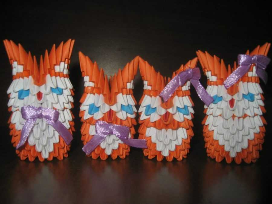 Совята. 8 разных схем. модульное оригами. | страна мастеров