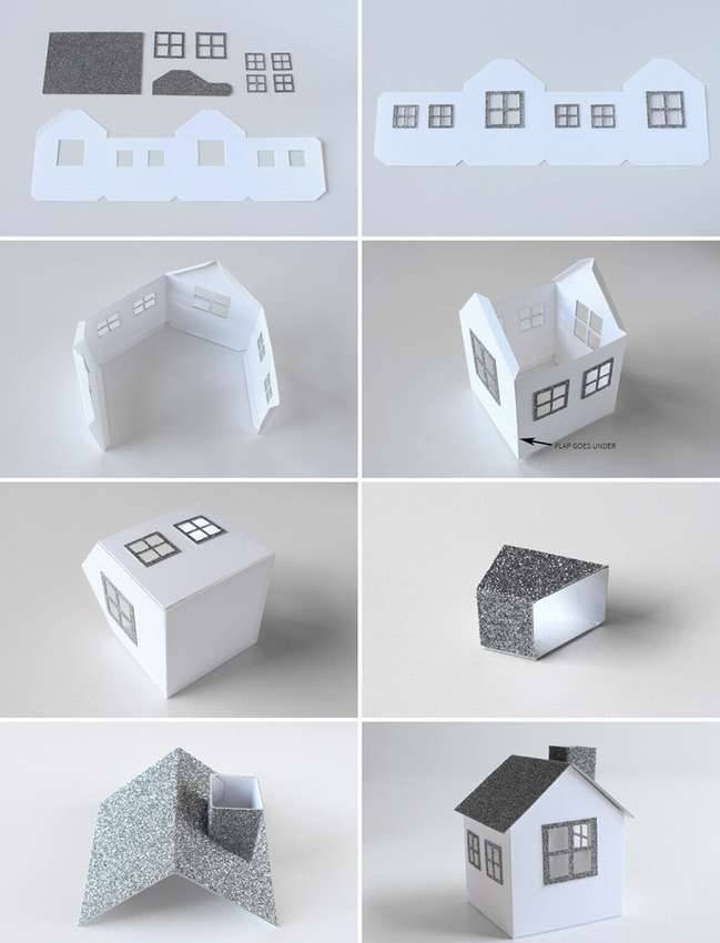 Домик из бумаги: пошаговая инструкция как сделать просто и быстро бумажный домик (100 фото)