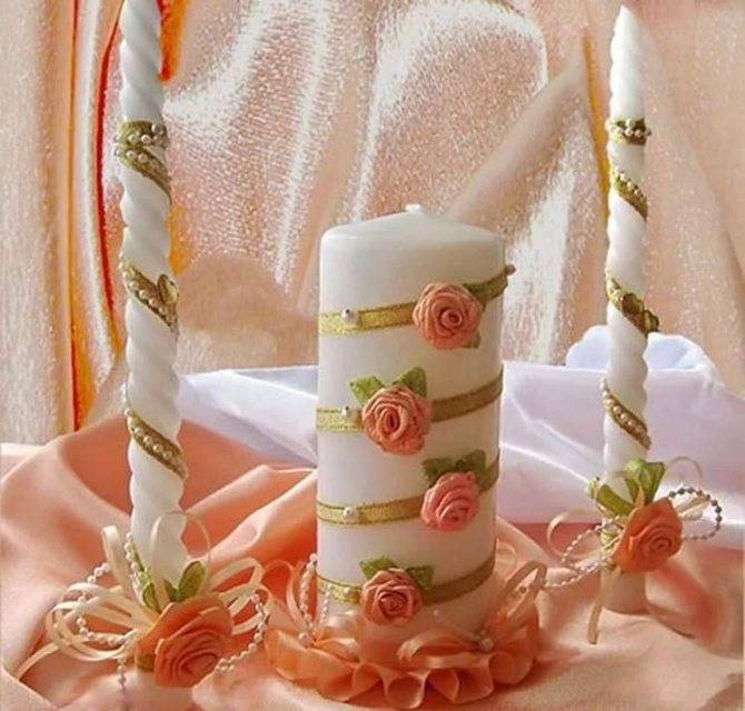 Свадебные свечи - выбор и красивое оформление для свадьбы (84 фото)