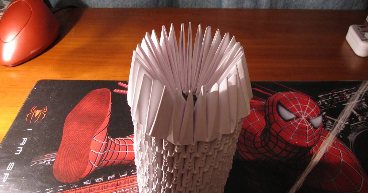 Карандашница своими руками из бумаги оригами. мастер-класс поделка изделие оригами китайское модульное карандашница собирается по спирали бумага