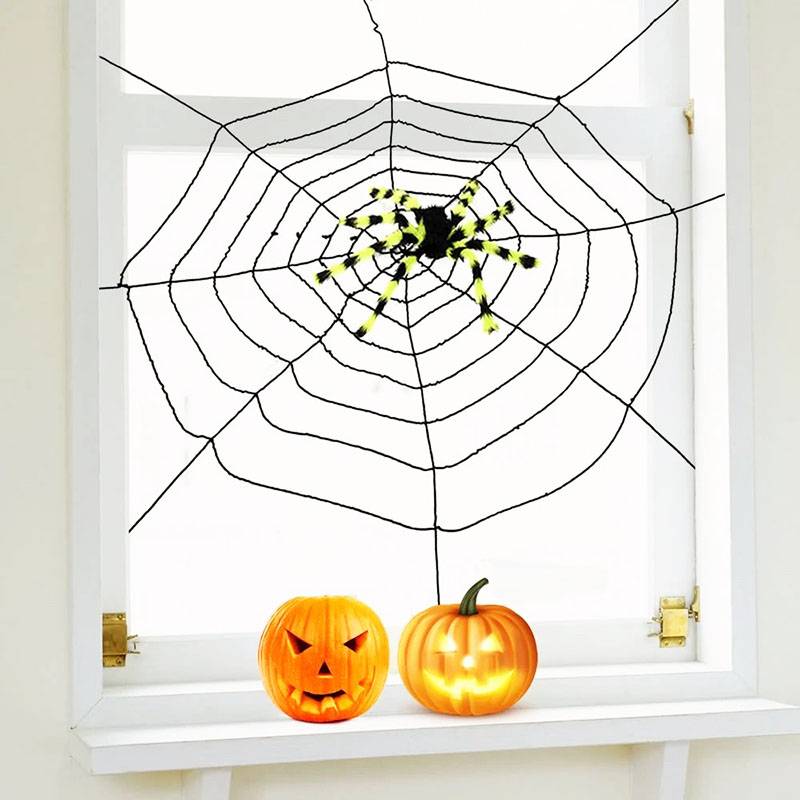 Как сделать паутину на хэллоуин своими руками?