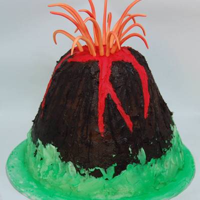Модель вулкана: горы для детей своими руками, макет в разрезе