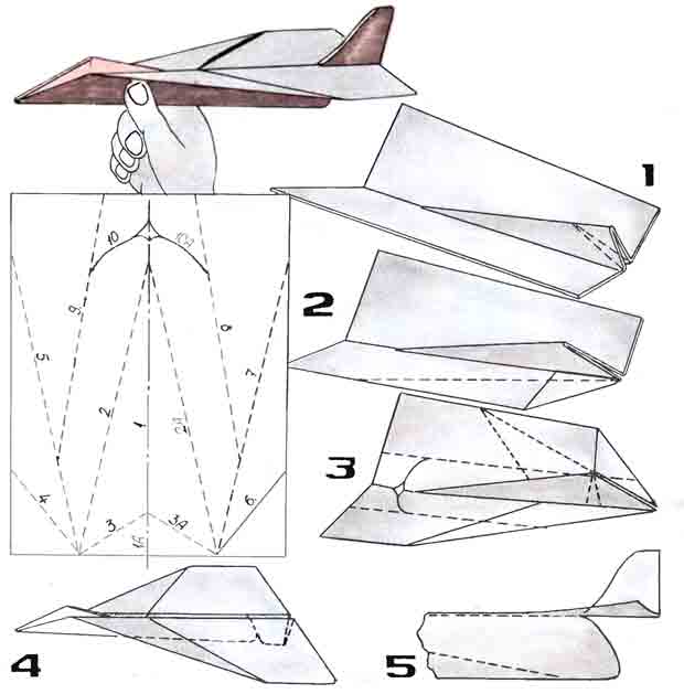 Как сделать из бумаги самолет, который летает 100 метров?