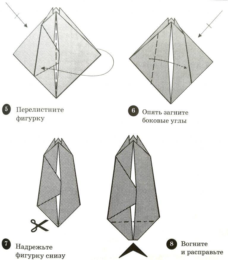 Схема тюльпанов из бумаги