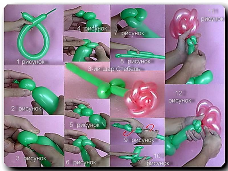 Как сделать цветок из шарика поэтапно: инструкция и схема для начинающих по созданию цветка из шарика колбаски (130 фото идей)