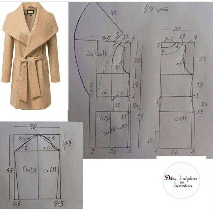 Технология пошива пальто: материалы, выкройка, приклад и дублирование