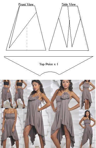 Стильное платье-трансформер: выкройка и мастер-класс