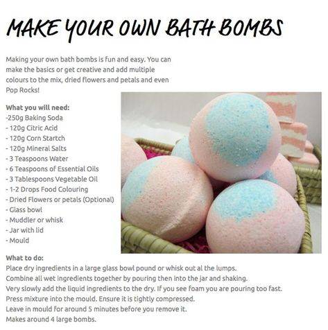 Как сделать бомбочку для ванны: лайфхаки и крутые идеи