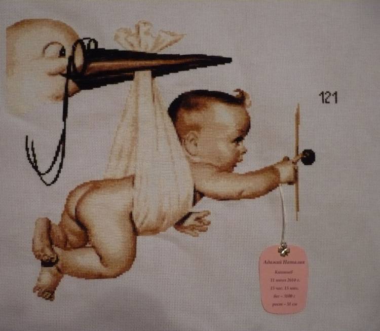 Метрики для новорожденных - вышивка и все о ней - страна мам