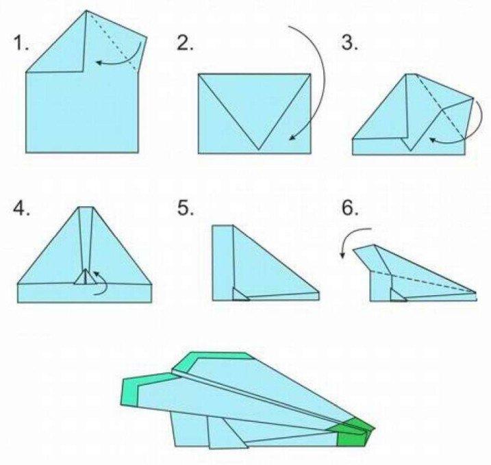 Как сделать самолетик из бумаги: фото, схемы, видео и примеры
