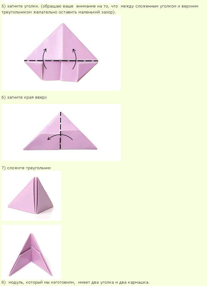 Модульное оригами: простые модели и оригинальные идеи для начинающих (125 фото)