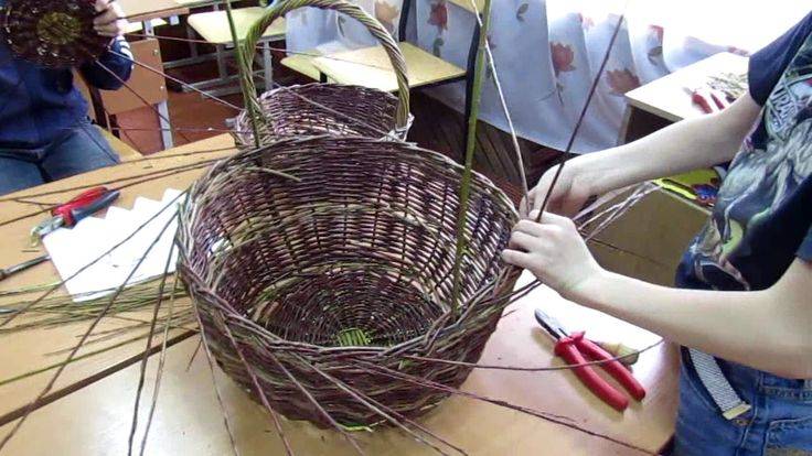 Плетение корзин из лозы для начинающих как плести своими руками с видеоуроками