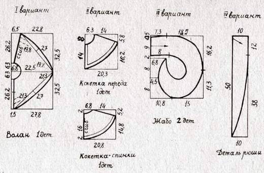 Воротники на платье своими руками выкройки