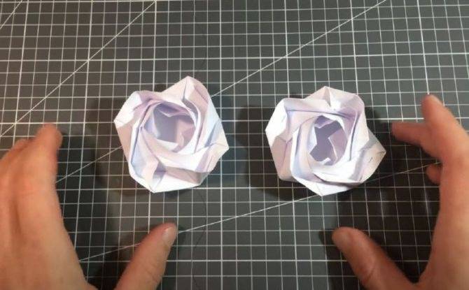 Роза оригами — лучшие фото схемы для начинающих с мастер-классом, как сложить из бумаги своими руками