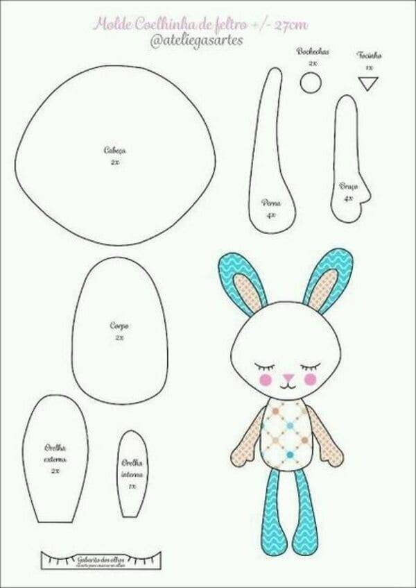 Выкройка зайца: как сшить зайку своими руками, мастер-классы и советы по пошиву мягких игрушек