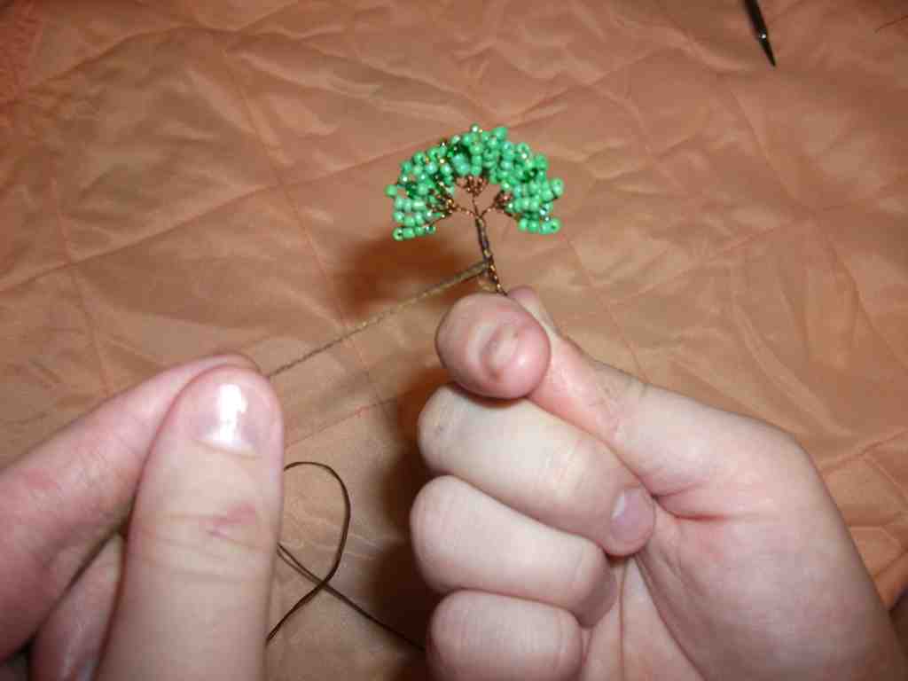 Бонсай из бисера — пошаговое описание как сделать красивую поделку своими руками (120 фото)