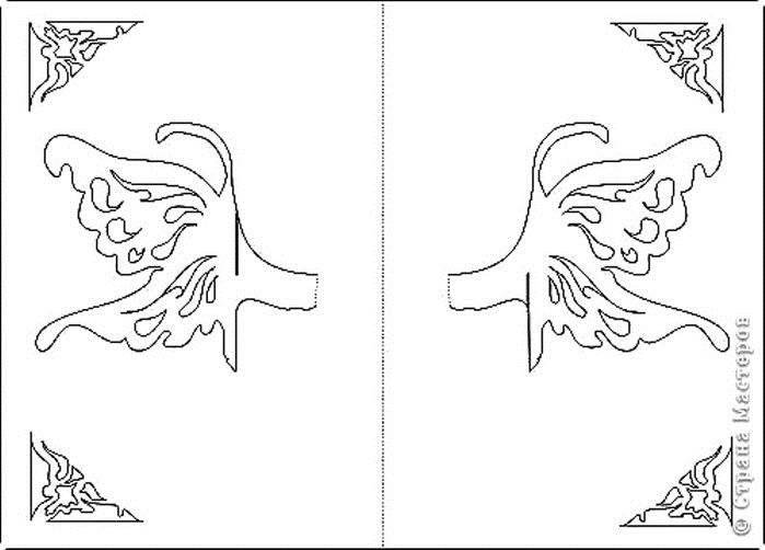 Схемы для вырезания из бумаги шаблоны