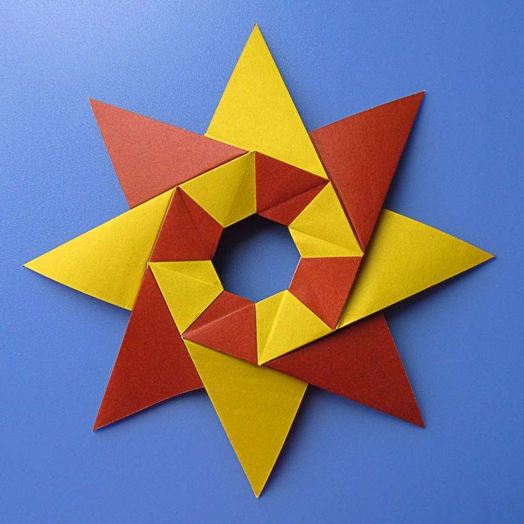 Звезда из бумаги пошагово своими руками: урок по изготовлению объемной звезды по схемам и шаблонам (130 фото)