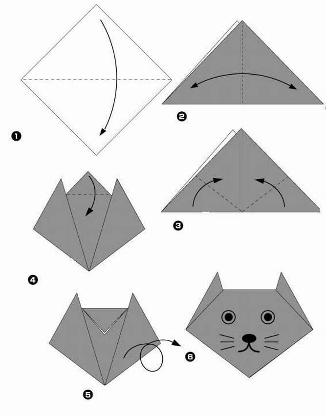 Оригами животные для начинающих: поделки для детей младшего и старшего возраста
