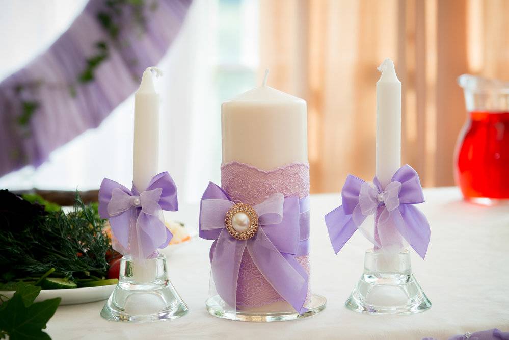 Как украсить свечи на свадьбу своими руками, мастер-классы