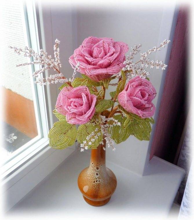 Как сделать розу из бисера: мастер класс, особенности плетения красивых цветов
