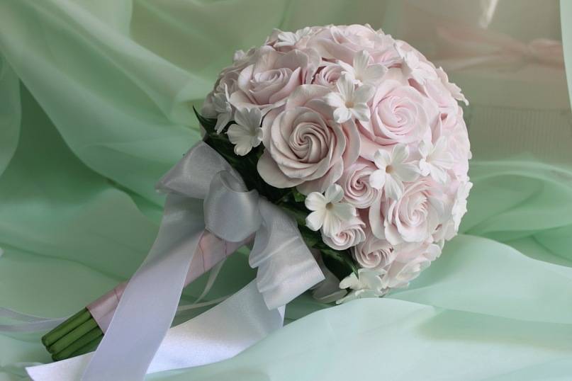 Букет невесты из фоамирана своими руками ? в [2022]: мастер-класс по сборке цветов — пионов & других