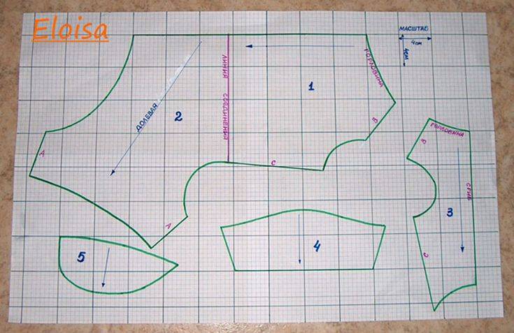 Выкройка одежды для собак мелких пород