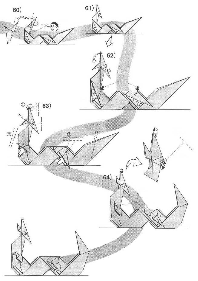 Оригами дракон из бумаги: подробная пошаговая инструкция с фото и видео материалы 