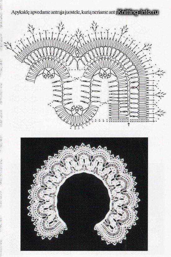 Картинки воротники крючком