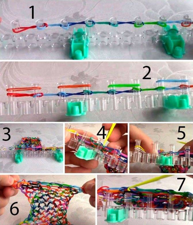 Схемы плетения браслетов из резинок - как и чем плести, пошаговые алгоритмы изготовления браслетов из резинок