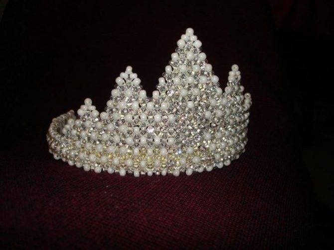 Сказочные короны для принцесс из бисера