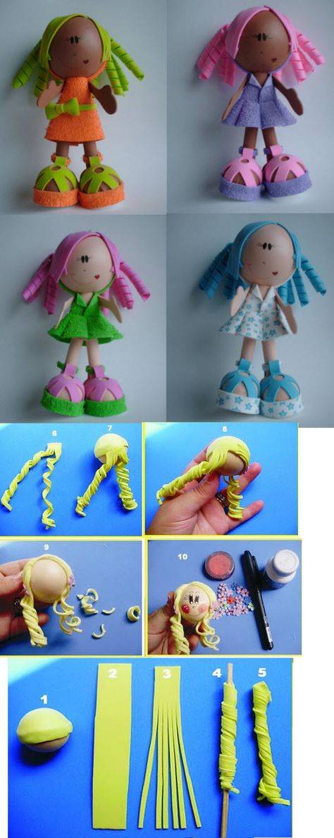 Куклы из фоамирана своими руками, 3 пошаговых мастер-класса