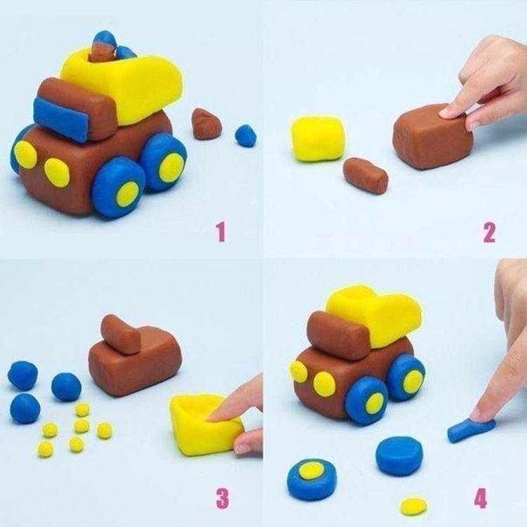 Простые поделки из пластилина для самых маленьких детей 2-3-4 лет