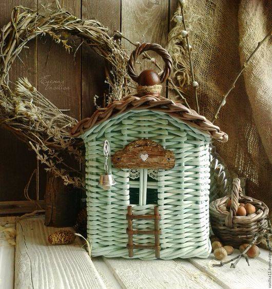 Делаем чайный домик из газетных трубочек - как сделать великолепны чайный домик в стиле прованс