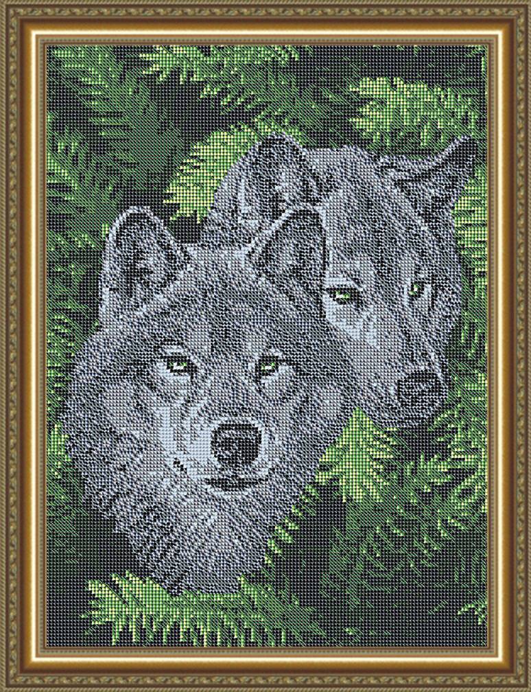 Завораживающая вышивка бисером с волками
