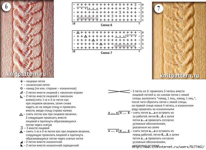 Объемная коса крючком схема и описание