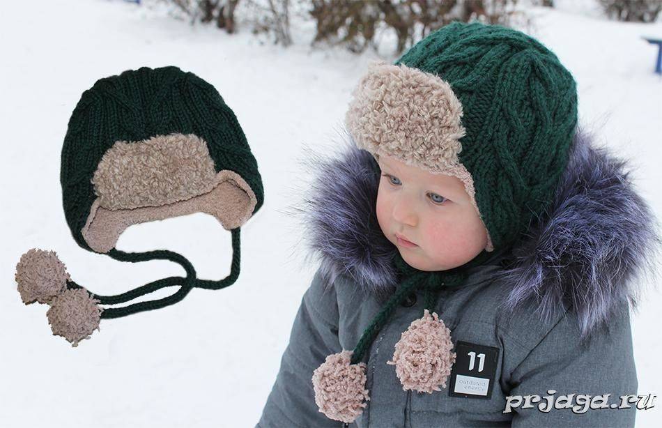 Шапка спицами для мальчика на весну, осень, зиму: описание и схема. как связать детскую шапку для мальчика спицами шлем, ушанку, миньон, с шарфом?