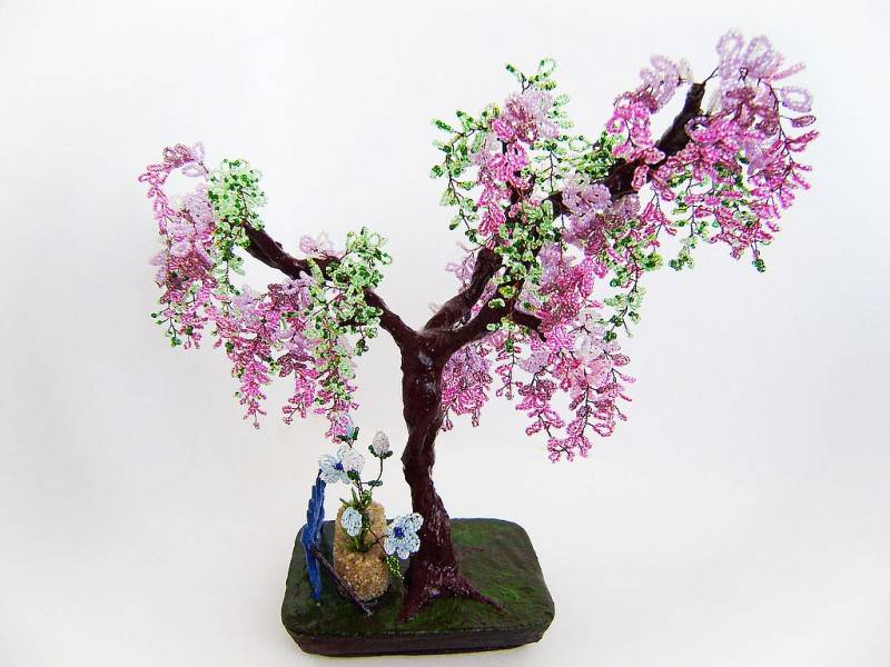 Цветочные деревья своими руками: описание, основные принципы изготовления и фотографии