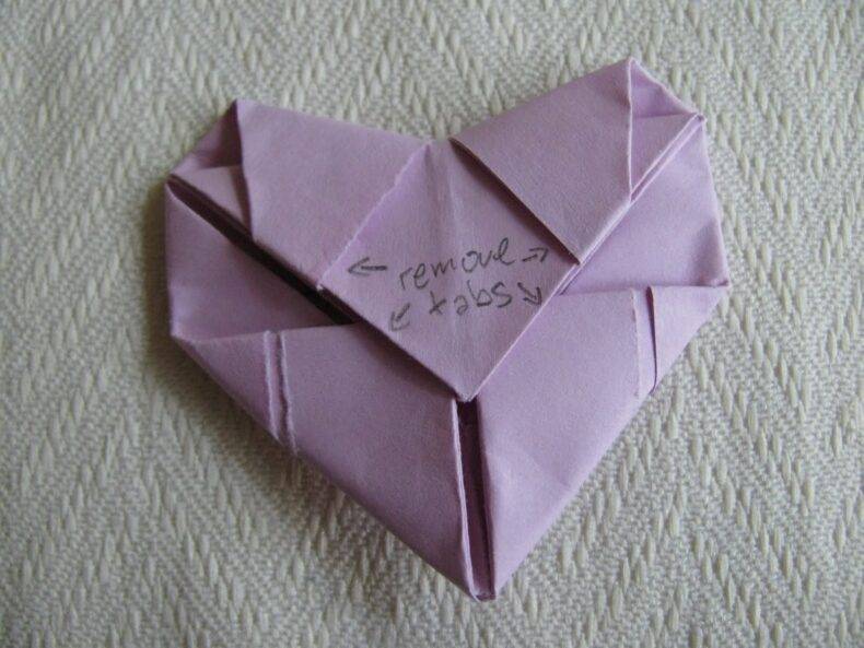 Сердце оригами «love».  мастер-класс с фото
